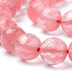 Chapelets de perles en verre de quartz de cerise G-Q462-119-8mm-3