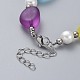 Bracelets de perles en acrylique givré BJEW-JB04871-3