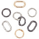 Craspire 12 piezas 6 estilos cierres de llave de aleación de zinc FIND-CP0001-55-1