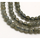 Aa grade pierre naturelle perles rondes de labradorite brins G-E251-33-4mm-3