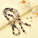Electroplate Glass Beads Strands EGLA-YW0002-D03-6