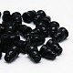 Buddhist Jewelry Synthetic Black Agate Gourd Beads G-N0013-06-2