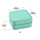 Caja de cremallera de joyería de cuero de imitación LBOX-T001-01C-4