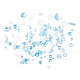 プラスチックスパンコールビーズ  スパンコールビーズ  混合図形  ブルー  4~19x4~13x0.1mm  穴：1~3.9mm DIY-P025-05E-3