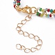 Bracelets ronds en perles de rocaille doublées d'argent BJEW-JB05870-04-3