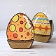 Bolsas de embalaje de dulces de papel con forma de huevo de Pascua con asa PW-WG11965-05-1