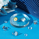 Kit de fabrication d'anneaux ouverts à dôme vierge unicraftale diy DIY-UN0005-17-2