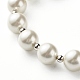 Set di gioielli per il potere curativo con perle di perle di conchiglia e amazzonite naturale per ragazze donne X1-SJEW-TA00002-18