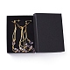 Stud Earrings & Pendant Necklaces Sets SJEW-JS01075-01-2