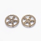 Tibetan Style Alloy Gear Chandelier Components TIBE-S249-AB-FF-1