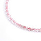 Fraise naturelle colliers de perles de quartz NJEW-F245-A08-2