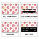 CREATCABIN June Rose Card Skin Sticker Flowers Pink Debit Credit Card Skins Covering Personalizing Bank Card Protecting Removable Wrap Waterproof No Bubble Slim for Transportation Key Card 7.3x5.4Inch DIY-WH0432-100-4
