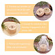 木製リングボックス  花と単語mr＆mrsの列  バリーウッド  2x1-5/8インチ（5.2x4cm） OBOX-WH0009-003-4