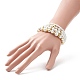 Glass Imitation Pearl Bead Stretch Bracelets BJEW-JB09211-5