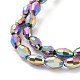 Electroplate Glass Beads Strands EGLA-J013-4X6mm-F15-3