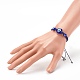 Nylon regolabile bracciali intrecciati cavo di perline BJEW-JB06204-3