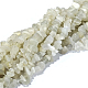 Natürliche weiße Mondstein Chip Perlen Stränge X-G-E271-112-2