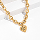 Herz mit Wort „Ich liebe dich“-Herzanhänger-Halsketten aus Edelstahl LE0523-1-1