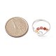 Natural Mixed Gemstone Beaded Heart Open Cuff Ring RJEW-JR00567-5