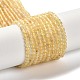 Нити из нагретых натуральных цитриновых бусин&nbsp;X-G-Z074-A03-01-2