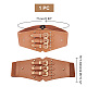 Cinturones de corsé elásticos anchos de cuero pu AJEW-WH0413-88B-2