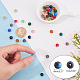 CHGCRAFT 300Pcs 10 Color 8mm Round Glass Beads for DIY Beading Bracelet Necklaces Earrings Crafting Jewelry Making Hand Crafts EGLA-CA0001-02-2