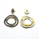 Brass Dangle Earrings EJEW-E217-18B-2