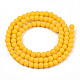 Opache perle di vetro fili GLAA-T032-P4mm-MD08-3