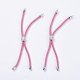 Nylon Twisted Cord Bracelet Making MAK-F018-P-RS-2