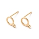 Brass Stud Earring Findings KK-S348-115-1