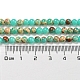 Brins de perles teintes en jaspe impérial synthétique G-D077-A01-02O-5
