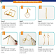 SUNNYCLUE 1 Box DIY 10 Pairs Geometric Hollow Squares Earrings Making Starter Kit Classic Drop Dangle Long Tassel Chain with Earring Hooks jewellry Making Supplies Craft for Beginners DIY-SC0002-26-3