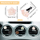OLYCRAFT 5pcs Star Shape Crystal Stones Car Vent Clips Natural Gemstone Car Air Vent Clips Pentagram Stones Car Accessories with Copper Wire for Car Air Vent Accessory - 5 Style AJEW-PH00496-01-2