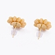 (venta de fábrica de fiestas de joyería) aretes de perlas de semillas EJEW-JE04516-05-5