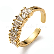 Стойки латунные открытые манжеты с фианитами KK-D026-37G