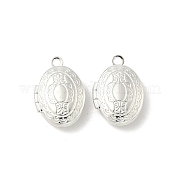 Овальные латунные подвески-медальоны KK-K414-12F-S
