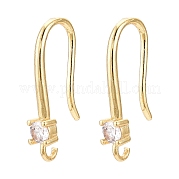 Латунные крючки для серьги из чистого циркония ZIRC-R112-06G