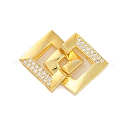 Застежки-замки квадратные латунные с покрытием стойки KK-Z070-28G