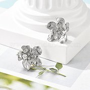 Серьги-гвоздики из нержавеющей стали 304 EJEW-M072-01P