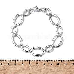 Bracelets à maillons en acier inoxydable 304 pour femmes&nbsp;BJEW-B169-04B-P