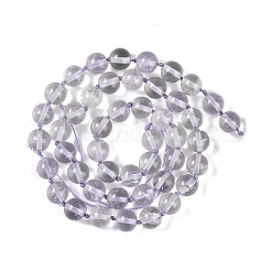 天然アメジストビーズ ビーズ連売り  ラウンド  8mm  穴：1mm  約46個/連  16.14''（41センチメートル）&nbsp;G-Q164-G05-01