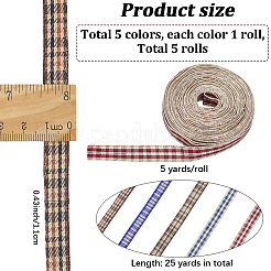25 ярд полиэфирной ленты 5 цветов&nbsp;OCOR-GF0004-65C