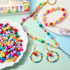 140 g de perles acryliques opaques&nbsp;OACR-SZ0001-58