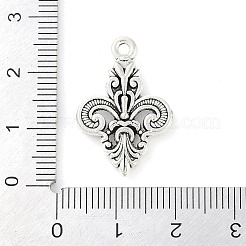 Тибетском стиле сплава цветочные кулоны&nbsp;X-TIBEP-S291-22-RS