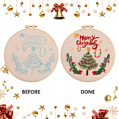 Рождественские наборы для вышивки своими руками для начинающих&nbsp;AJEW-WH20816-026
