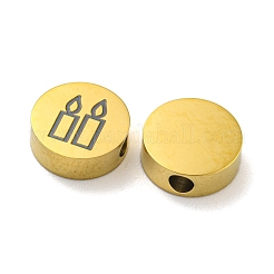 Тема Хэллоуина бусины из нержавеющей стали 304&nbsp;LS-STAS-M069-01K-G