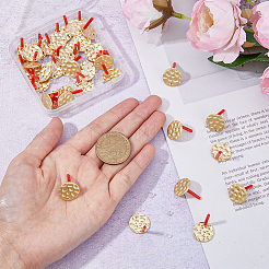 40 шт. железная кованая серьга-гвоздик IFIN-HY0001-02MG