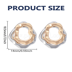 1 пара сережек-гвоздиков из сплава для женщин&nbsp;EJEW-LP0008-006