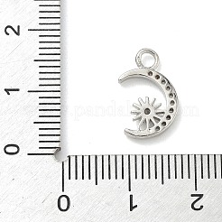 Латунные микропаве прозрачные кубические циркониевые подвески KK-H528-07B-P