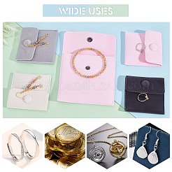 8шт 8 стильных квадратных бархатных мешочка для ювелирных изделий TP-PH0001-17